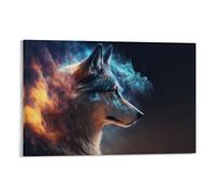 QBIREX Husky Poster Canvas Painting Wall Art Picture Home Decor Print For Bedroom Living Room Gifts from Kids 12x18inch(30x45cm)