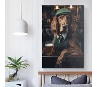 QBIREX Irish Setter Wall Pictures Living Room For Teens Boys Room Wall Decor Modern Wall Art 20x30inch(50x75cm)