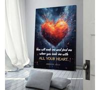 QBIREX Jeremiah Bible Verse Art Work for Home Walls for Bedroom Office Bathroom Decor Picture Canvas 08x12inch(20x30cm)