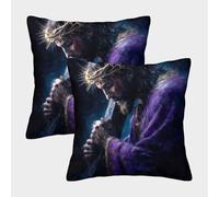 QBIREX 'Jesus Carrying The Cross' Poster, Picture, Metal Print, Paint by The Creative Hub Superking Pillow Cases Wrinkle Stain Resistant Kids Pillow Cases Home &Hotel 50x50cm