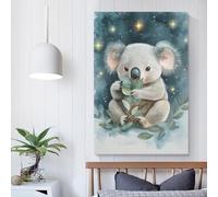 QBIREX Koala Under The Stars Bathroom Prints for Walls For Home Modern Decoration Paintings Wall Art 24x36inch(60x90cm)