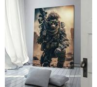 QBIREX Monkey Troops11 Wall Art Motivational Posters Canvas Prints Painting Picture Artwork Living Room Office Wall Decor 12x18inch(30x45cm)