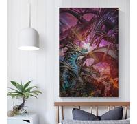 QBIREX Monster Hunter World Art Canvas Paintings On The Wall Art Posters And Prints Hand to Hand Art Pictures Poster Home Decor24x36inch(60x90cm)