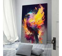 QBIREX Mystical Phoenix Abstract Art Work for Home Walls for Living Room Bedroom 3d Wall Art 20x30inch(50x75cm)