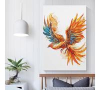 QBIREX Phoenix Art Poster Canvas Painting Wall Art Picture Home Decor Print For Bedroom Living Room Gifts from Kids 20x30inch(50x75cm)
