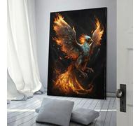 QBIREX Phoenix from The Ashes Art Work for Home Walls for Living Room Bedroom 3d Wall Art 12x18inch(30x45cm)