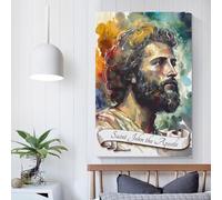 QBIREX 'Saint John The Apostle Canvas Artwork for Wall Wall Decor Ready to Hang for Bathroom Toilet Decor Wall Art Canvas 12x18inch(30x45cm)