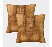 QBIREX 'Shroud of Turin ' Poster, Picture, Metal Print, Paint by The Creative Hub Small Pillow Cases Wrinkle Personalised Pillowcase for Hair And Skin 45x45cm