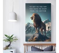QBIREX The Bottom Motivational Wall Decoration for Living Room for Teens Girl Women Living Room Decoration Toilet Wall Art 12x18inch(30x45cm)