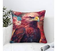 QBIREX The Eagle And The Garden2 Throw Pillows for Living Room Mite Protections Pillows Cases 2 Pack 50x50cm