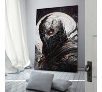 QBIREX The Moon Titan Vintage Picture Modern Wall Artwork Decor Living Room for Wall Decor Gifts Women Men 08x12inch(20x30cm)