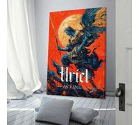 QBIREX Uriel The Archangel Wall Art for Hallway And Stairs Living Room & Bathroom Decor Picture Canvas 08x12inch(20x30cm)