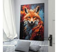 QBIREX Vulpine Majesty Red Fox Canvas Posters Wall Art Wall Art Prints Room Kitchen Anniversary Wife Husband Supplies Home Decoration 08x12inch(20x30cm)