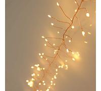 Qbis 400 LED Fairy Cluster Lights, Warm White Plug-in String Lights for Christmas, Indoor Decoration on Copper Wire. (400 LED Warm White (Copper Wire))