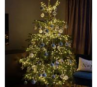 Qbis 800 LED Christmas Lights, Warm White Lights on Green Wire. 1 in 10 Random Twinkling Fairy Lights. Christmas Tree Lights, Indoor or Outdoor use (Warm White (800 LED on Green Wire))