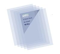 QBIX Transparent A4 Sheets - 10pcs Plastic Stencil-Art Sheets - 0.2mm Suitable for DIY Stencil Cutting