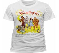 QBKCLP ERSAN Wizard of Oz Poster T Shirt Dorothy Judy Garland Movie White(Medium)