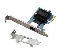Qbkohphifm 2.5G PIC-E X1 to RJ45 Network Adapter RTL8125BG 100/1000/2500Mbps Gigabit Ethernet Lan Controller Adapter PCB+Metal+Electronic Components for Desktop PC