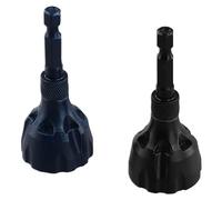 Qbkohphifm 2Pcs Tungsten Carbide Deburring External Chamfer Tool 1/8in-3/4in(3mm-20mm), Deburring Chamfering Drill Bit(Black+Blue)