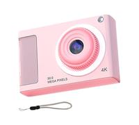 Qbkohphifm 48MP HD Mini Camera 2.4in IPS Display Plastic with Fill Light for Kids Students,Pink