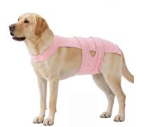 QBLEEV Dog Diapers with Suspenders, Female Escape-Proof Full Body Dog Period Diapers Overalls, Reusable Washable Sanitary Panties for Heat Cycle & Incontinence, Doggie Underwear Onesie with Tail Hole