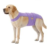 QBLEEV Dog Diapers with Suspenders, Female Escape-Proof Full Body Dog Period Diapers Overalls, Reusable Washable Sanitary Panties for Heat Cycle & Incontinence, Doggie Underwear Onesie with Tail Hole