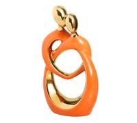 QBMYCN Couple Hugging Ceramic Statue,Modern Abstract Art Statue,Romantic Abstract Couple Sculpture,Home Decor Ceramic,for Living Room Bedroom Office Entryway Fireplace.