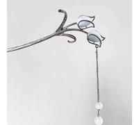 qbodp 2 Pcs Tulip Tassel Hair Sticks for Buns, Cute Hair Chopsticks Elegant Hairpins Stick Hair Accessories for Thick Hair