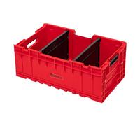 Qbrick - System ONE Box 2.0 Plus Red Ultra HD - Empty Tool Box - Organiser Storage for Tools Set and Accessories with High Storage Capacity of 35 Litres - Made of Durable Plastic, ABS