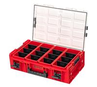 Qbrick - System ONE Organiser 2XL 2.0 RED Ultra HD - Organiser Storage for Tools Set and Accessories with High Storage Capacity - Made of Durable Plastic