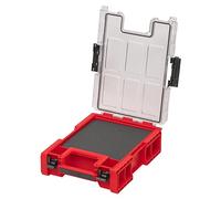 Qbrick - System ONE Organiser L 2.0 RED Ultra HD - Organiser Storage for Tools Set and Accessories with High Storage Capacity - Made of Durable Plastic