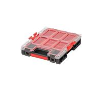 Qbrick - System ONE Organiser M 2.0 BLACK - Organiser Storage for Tools Set and Accessories with High Storage Capacity - Made of Durable Plastic - Secure and User Friendly Closure