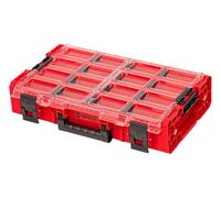 Qbrick - System ONE Organiser XL 2.0 Long Bin RED ULTRA HD - Organiser Storage for Tools Set and Accessories with High Storage Capacity - Made of Durable Plastic