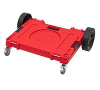 Qbrick - System ONE Transport Platform all Terrain RED Ultra HD - Board Transport - Rolling Tray Organiser Storage for Tools Set and Accessories with High Capacity of 120kg - Made of Durable Plastic