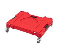 Qbrick - System ONE Transport Platform Workshop RED Ultra HD - Board Transport - Rolling Tray Organiser Storage for Tools Set and Accessories with High Capacity of 120kg