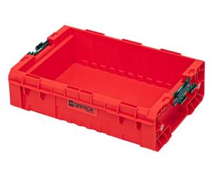 Qbrick - System PRO Box 130 2.0 RED Ultra HD - Organiser Storage for Tools Set and Accessories with High Storage Capacity - Made of Durable Plastic - Secure Solution
