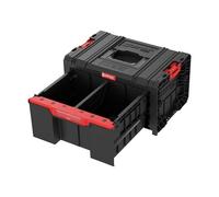 Qbrick - System PRO Drawer 1 Toolbox 2.0 BASIC BLACK - Tool Box Made of Plastic with High Load Capacity - Drawer Organiser Storage for Work Accessories and More