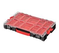 Qbrick - System PRO Organiser 100 BLACK - High Capacity Organiser Storage for Work Tools and Accessories - Compatible with Tool Trolleys and Boxes - With Easy Access System