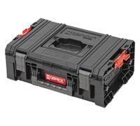 Qbrick - System PRO Technician Case 2.0 BLACK - Lockable Tool Organiser with Clamp Locks - Heavy Duty Technician Storage Case for Work Tools & Accessories