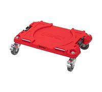 Qbrick - System PRO Transport Platform Red Ultra HD - Rolling Tray for Tool Box Made of Durable Plastic with 100kg Load Capacity - Work Accessories and Tool Organiser