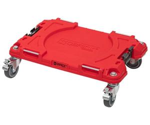 Qbrick - System PRO Transport Platform Red Ultra HD - Rolling Tray for Tool Box Made of Durable Plastic with 100kg Load Capacity - Work Accessories and Tool Organiser