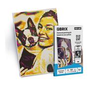 QBRIX A4 POP-ART Personalised Diamond Art | Customised Gifts Diamond Art | Full Diamond Painting Kit | Personalised Gifts | DIY Diamond Mosaic Image | 5D Diamond Painting