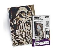 QBRIX A4 Vintage Personalised Diamond Art | Customised Gifts Diamond Art | Full Diamond Painting Kit | Personalised Gifts | DIY Diamond Mosaic Image | 5D Diamond Painting