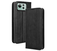 QBRXFPA Flip Folio PU Leather Magnetic Wallet Case with Credit Card Holder Slots Kickstand Case for Asus Zenfone 12 Ultra 5G-Black