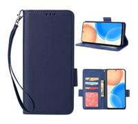 QBRXFPA Leather Case for OnePlus Ace 5 5G, Leather Case with 3 Credit Card Holder Slots Kickstand Flip Folio PU Leather Magnetic Wallet Case for OnePlus Ace 5 5G-Dark Blue