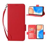 QBRXFPA Leather Case for OnePlus Ace 6 Ultra, Leather Case with 3 Credit Card Holder Slots Kickstand Flip Folio PU Leather Magnetic Wallet Case for OnePlus Ace 6 Ultra-Red