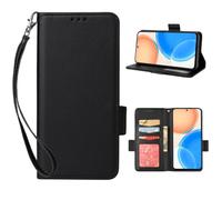 QBRXFPA Leather Case for OnePlus Ace 6T 5G, Leather Case with 3 Credit Card Holder Slots Kickstand Flip Folio PU Leather Magnetic Wallet Case for OnePlus Ace 6T 5G-Black