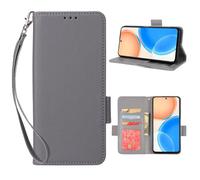 QBRXFPA Leather Case for OnePlus Ace 6T 5G, Leather Case with 3 Credit Card Holder Slots Kickstand Flip Folio PU Leather Magnetic Wallet Case for OnePlus Ace 6T 5G-Grey