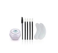 QBS Eyelash Removal Kit - Cream-Based Lash Extension Dissolver for Sensitive Eyes | Includes Cream Remover, Lip Brushes, Lint-Free Patches, Mascara Wand