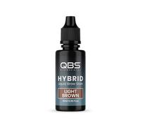 QBS Hybrid Brow Stain - Semi Permanent Eyebrow Tint for Professional Use | Long Lasting Eyebrow Dye Lasts Up to 10 Days on Skin & 7 Weeks on Hair | Waterproof | Colour: Light Brown (15ml)